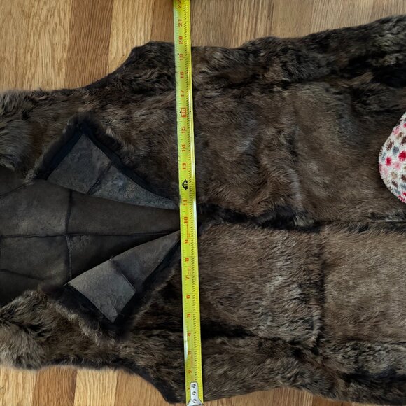 Genuine fur long vest - Picture 3 of 6